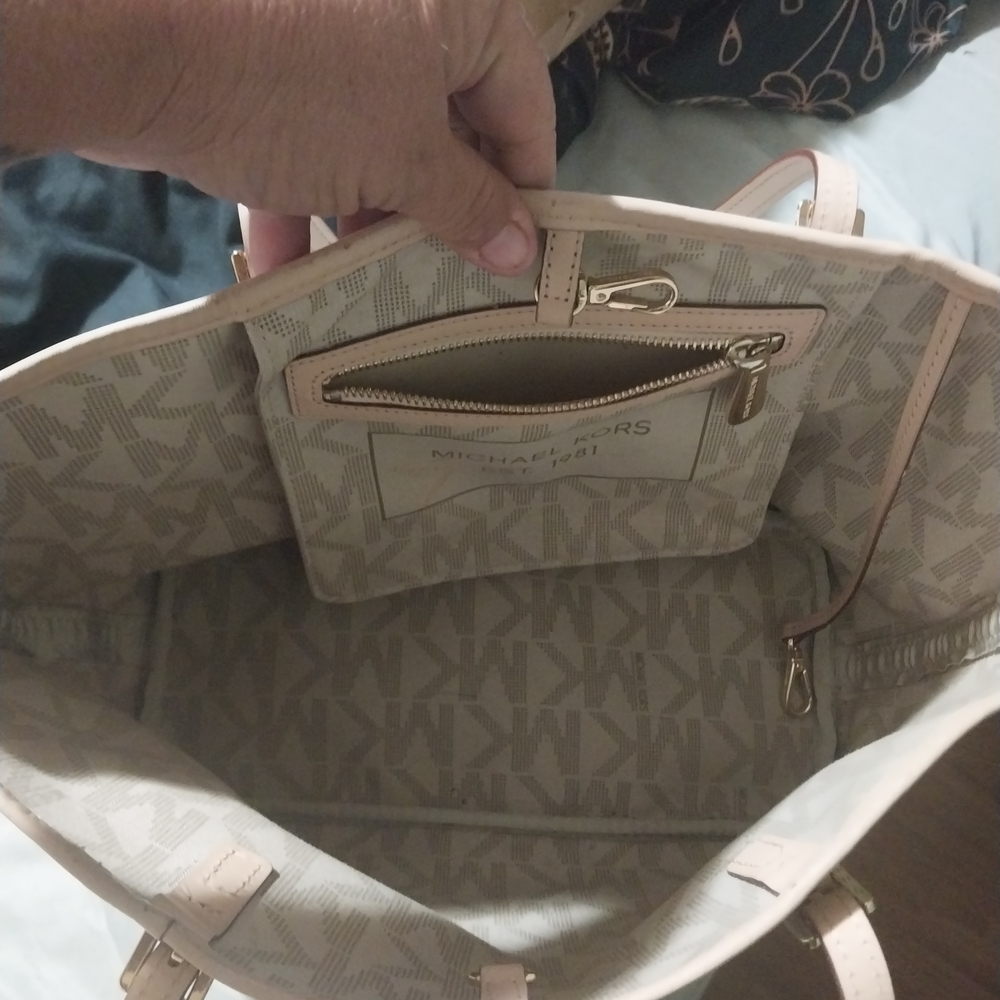 Michael Kors Cream Tote Bag